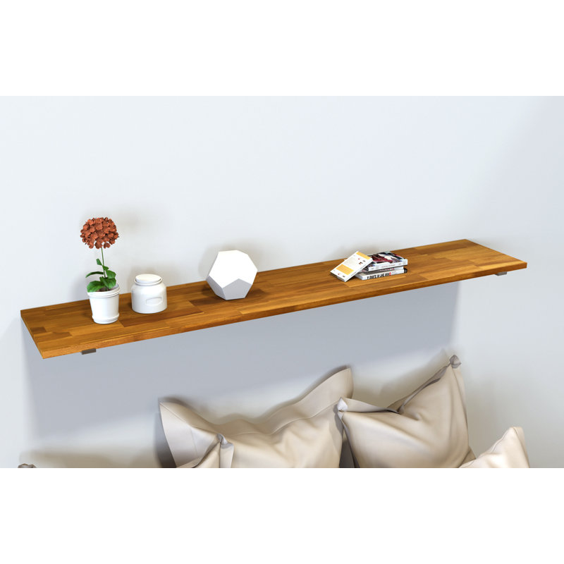 Foundry Select Bremer Acacia Wood Floating Shelf & Reviews Wayfair.ca